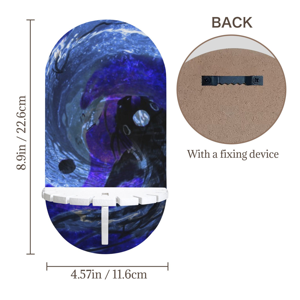 Katerina's Dragon's Eye Koi Desires Wall Mounted Candle Holder | Ships from USA