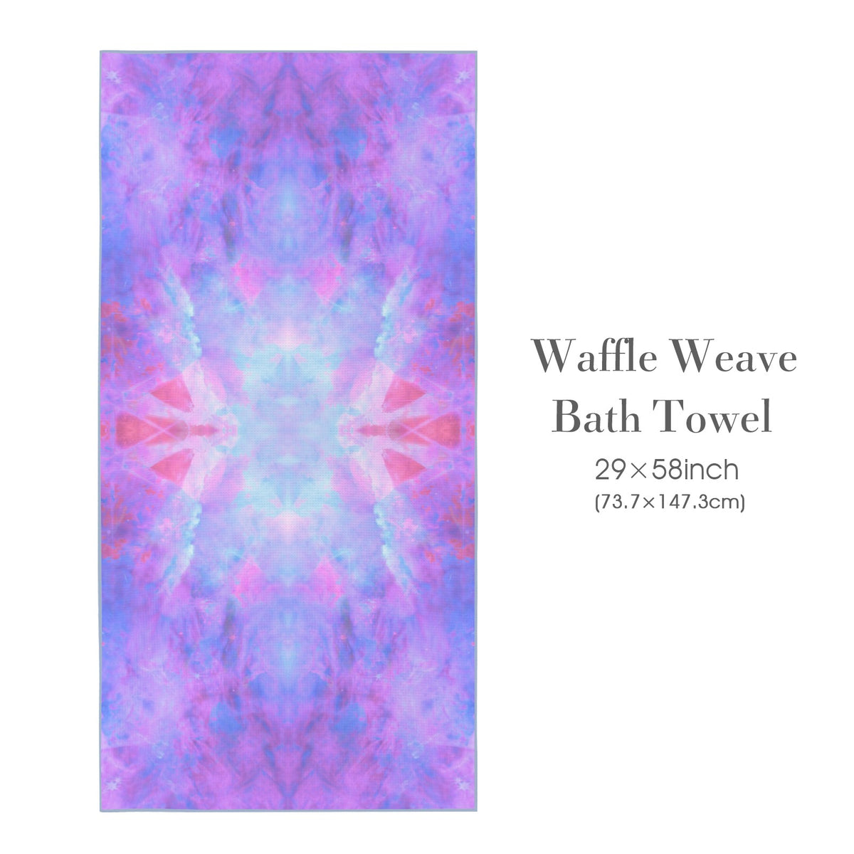 Katerina's Tomorrow Girl Desires Waffle Weave Bath Towel 29" x 58" | Ships from USA