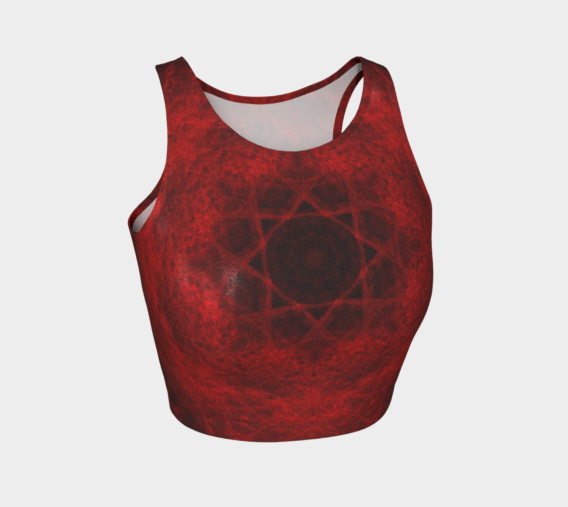 Katerina's China Roses Desires Athletic Crop Top