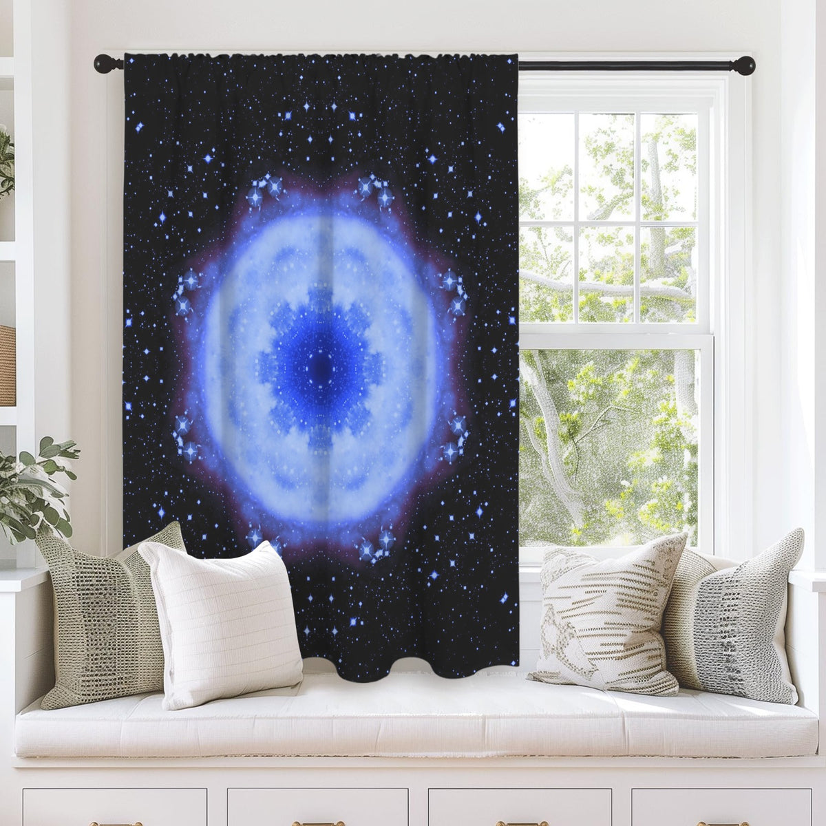 Katerina's Halo Desires Window Curtain 52" x 63" ( 1 Piece ) | Ships from USA