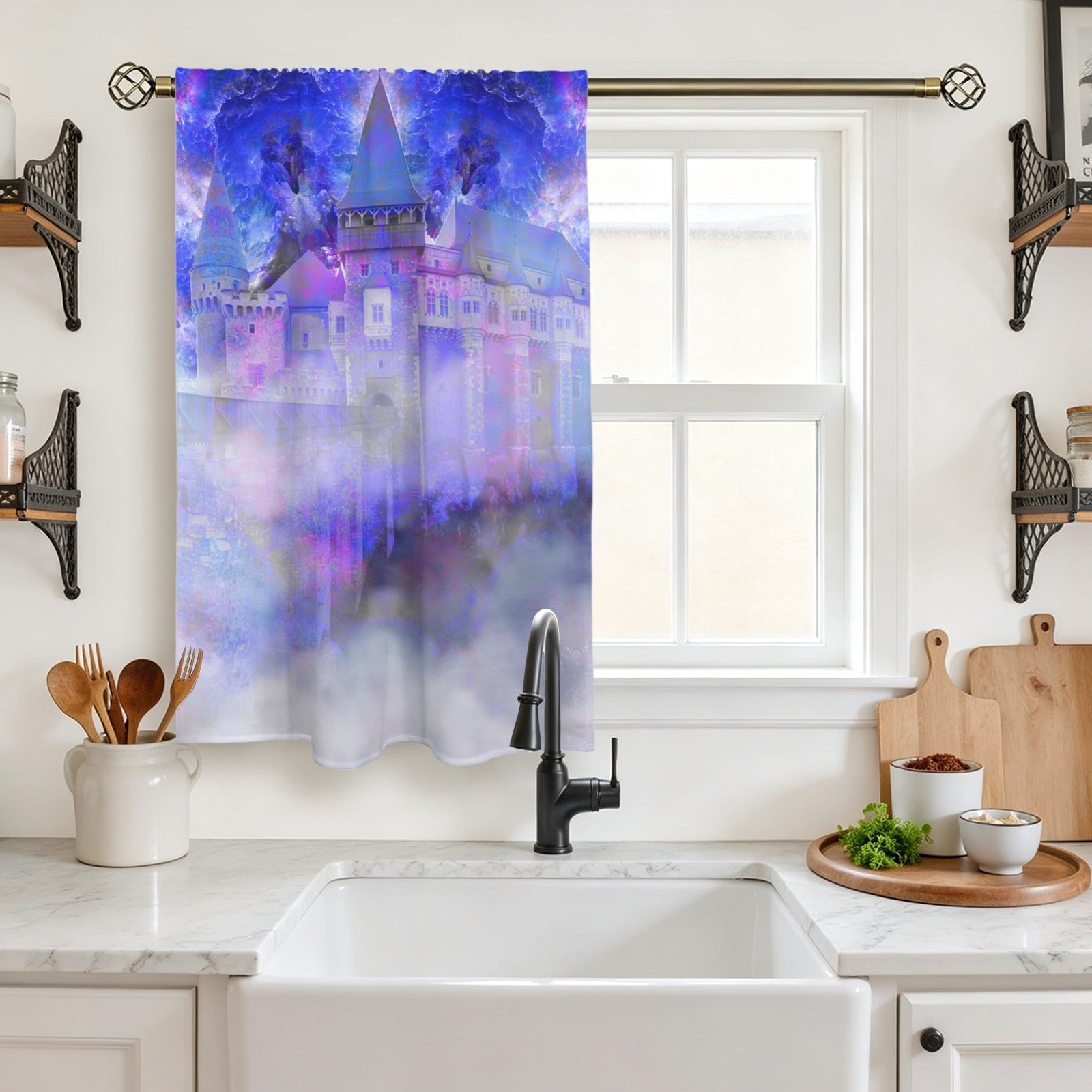 Katerina's I Will Come Again Translyvanian Desires Window Curtain 27.6" x 39.4" ( 1 Piece ) | Ships from USA
