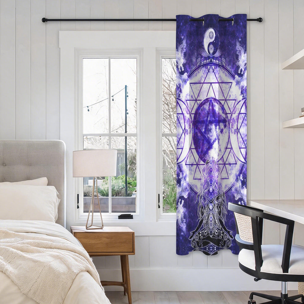 Katerina's Dragon's Eye Magickal Awakening Meditations Grommet Curtain 42" x 63" ( 1 Piece ) | Ships from USA