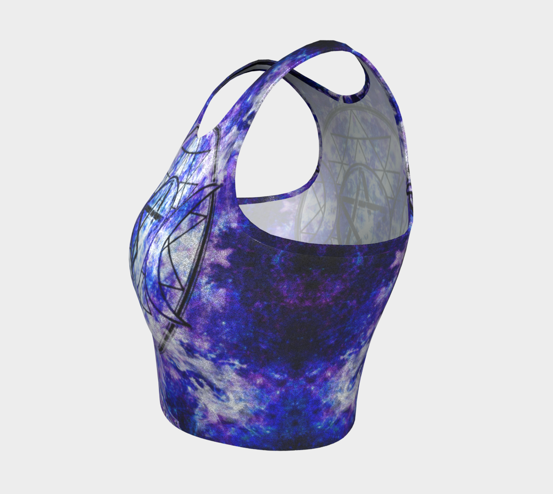 Amen Jin's Katerina's Dracularian Dragoness Magickal Awakening Meditiations  Athletic Crop Top