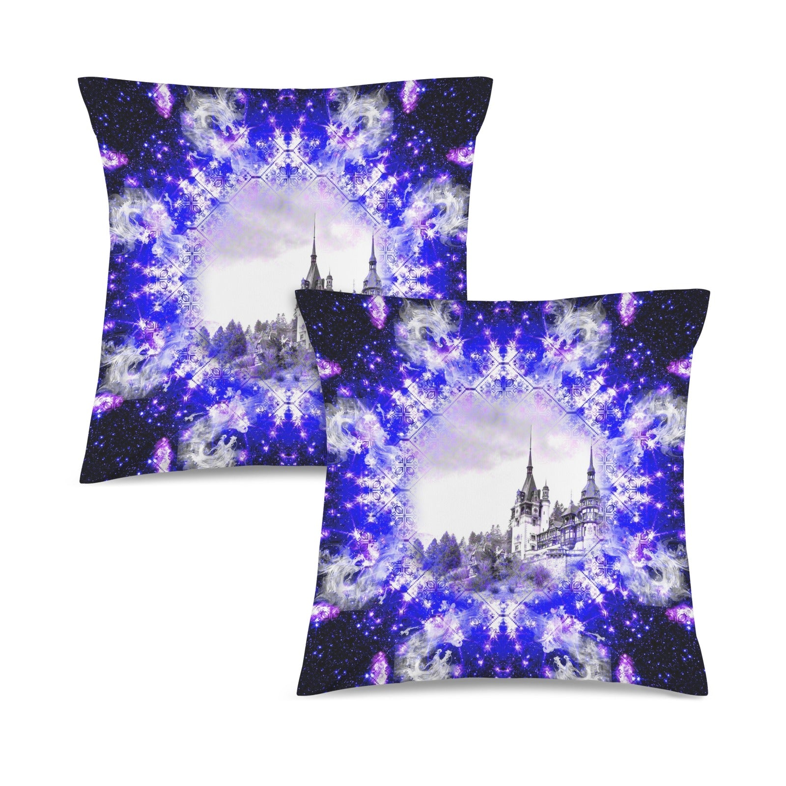 Katerina's Psyche Desires Dragoness Dreams Custom Pillow Cases 18" x 18" (2-Pack) | Ships from USA