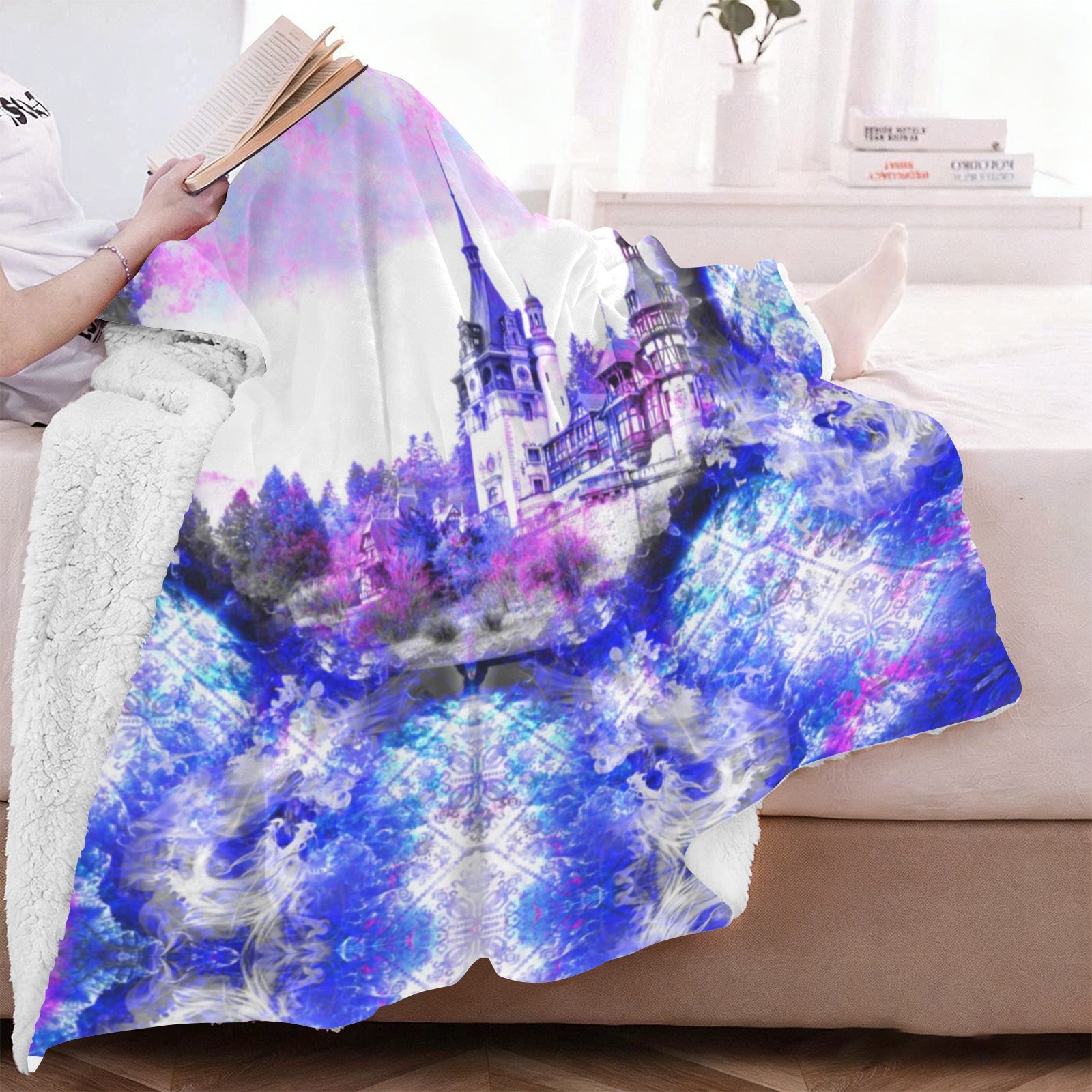 Katerina's I Will Come Again Desires Dragoness Dreams Sherpa Fleece Blanket 60" x 80" | Ships from USA