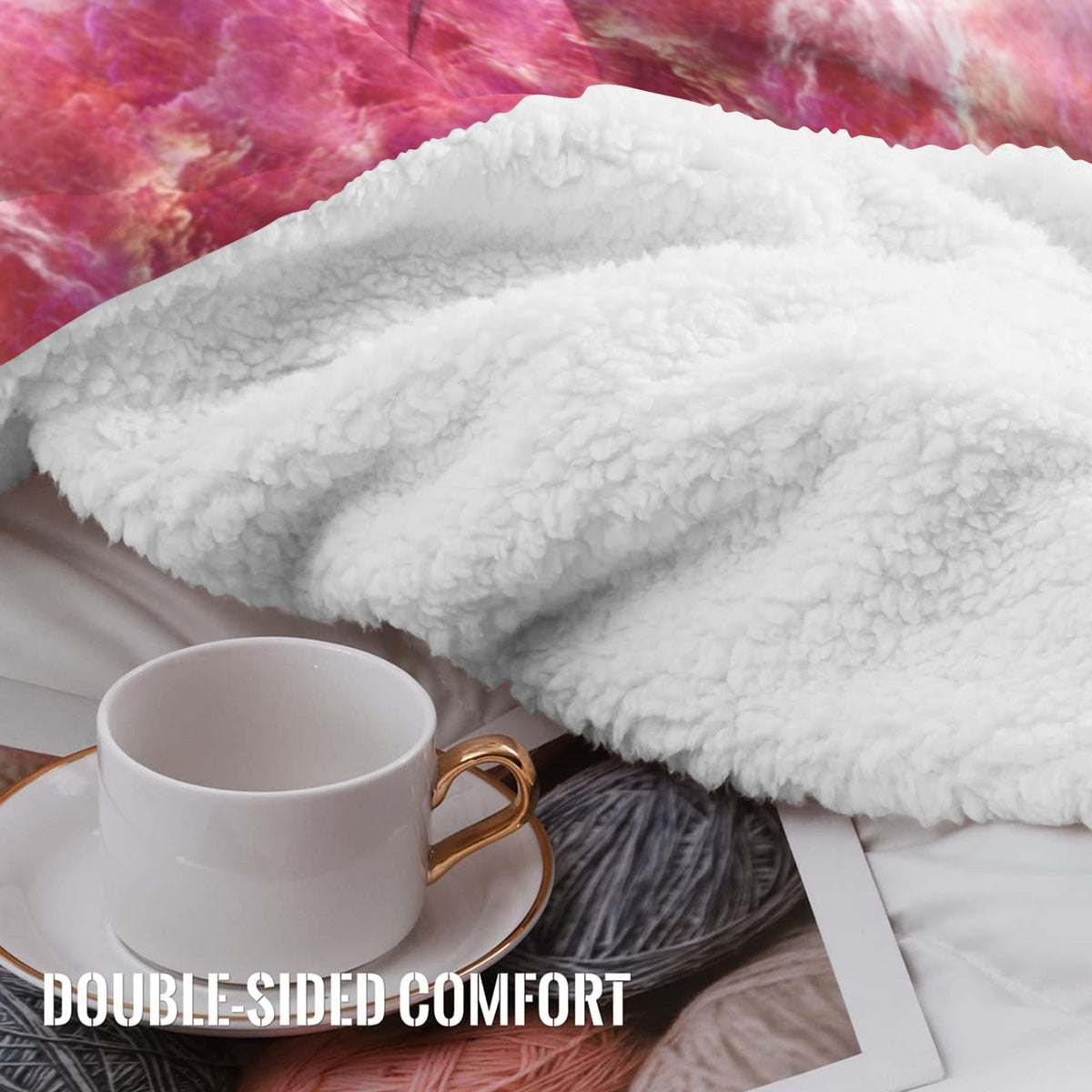 Katerina's Unconditional Desires Sherpa Fleece Blanket 60" x 80" | Ships from USA
