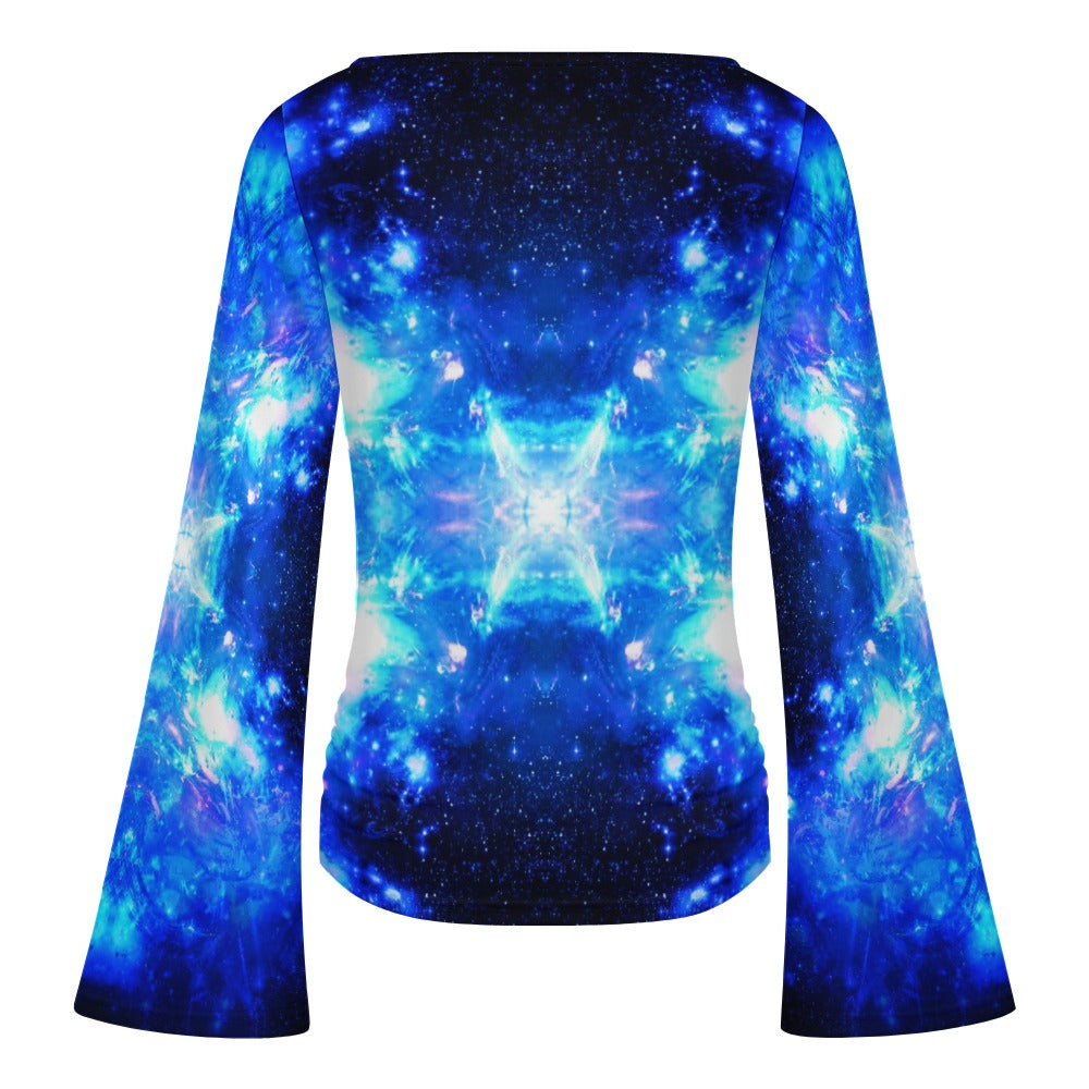Amen Jin's Desires Women's Boat Neck Bell Sleeve T-shirt