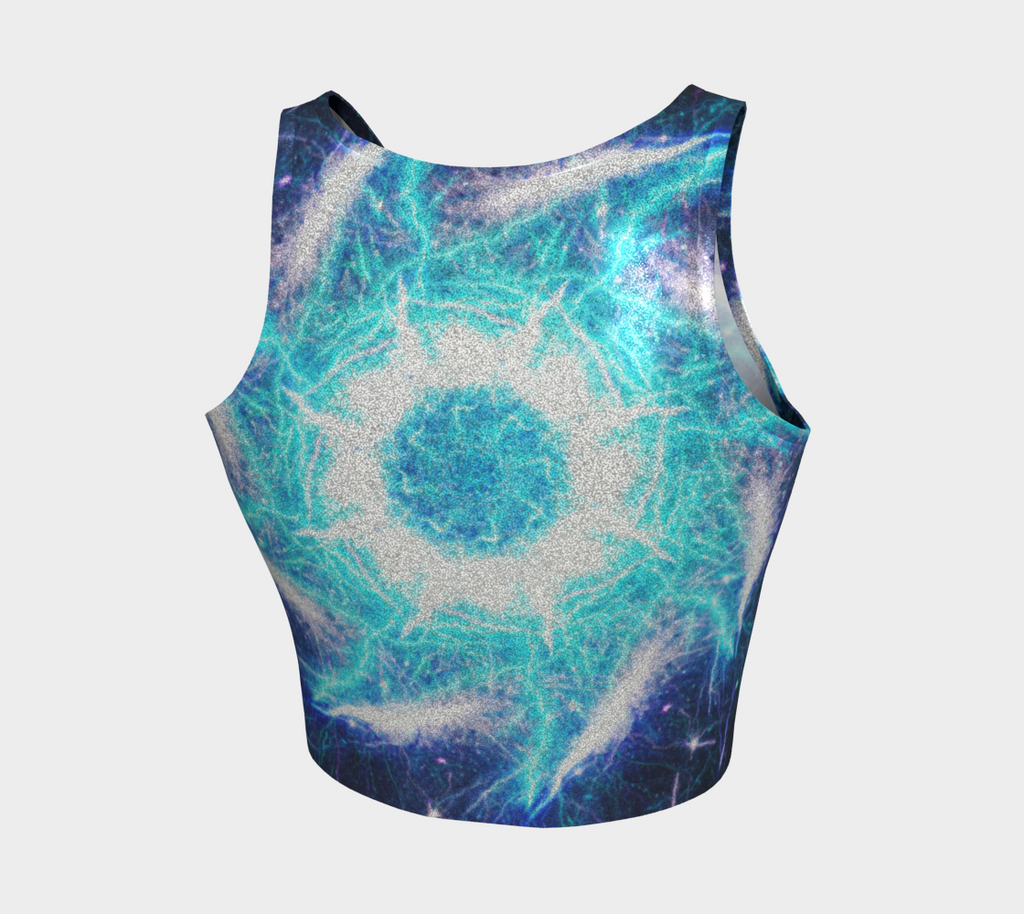 Katerina's Mandala of Electric Dragon Fire Desires Crop Top