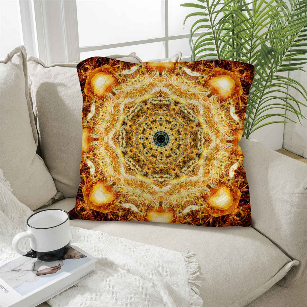 Katerina's Jupiter Desires Linen Throw Pillow 18" x 18" ( 1 Piece ) | Ships from USA