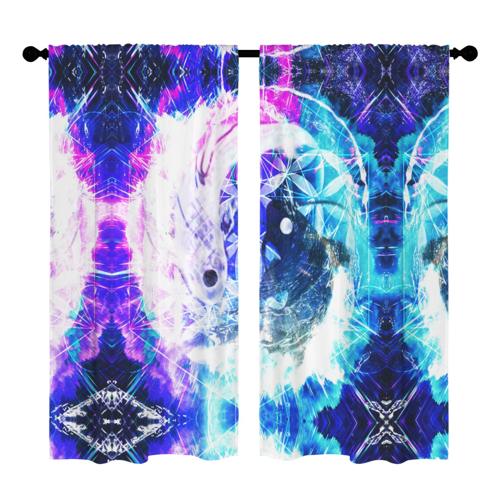 Creation's Koi Meditations Floor-To-Ceiling Curtain 52x84inch | Ships from USA