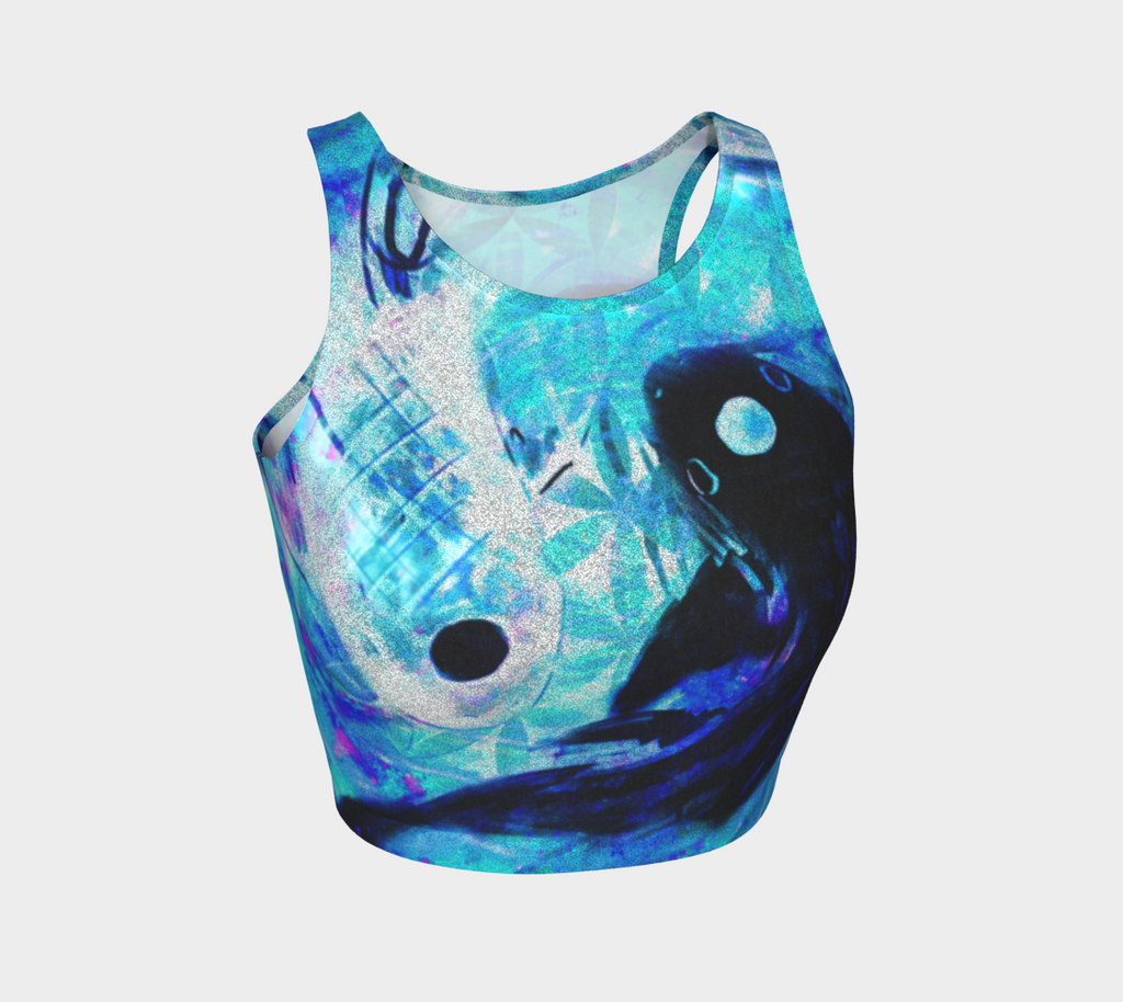Amen Jin's Memories of Yesterday Koi Meditations Athletic Crop Top
