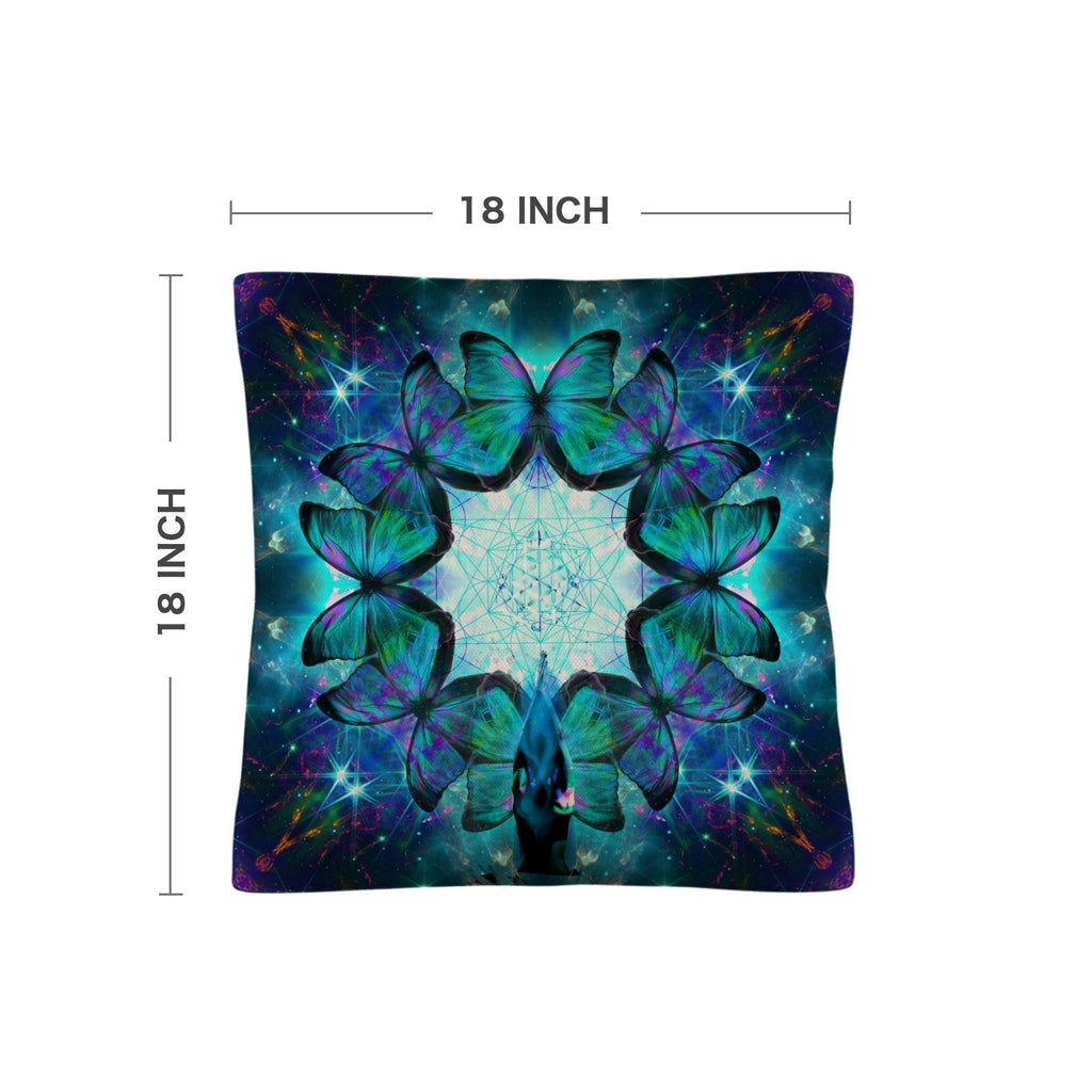 Katerina's Now & Forever Metamorphosis Meditations Linen Throw Pillow 18" x 18" ( 1 Piece ) | Ships from USA