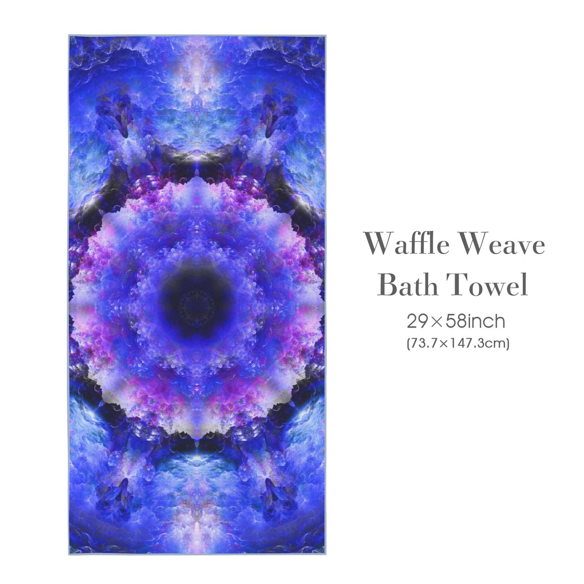 Katerina's I Will Come Again Desires Waffle Weave Bath Towel 29" x 58" | Ships from USA
