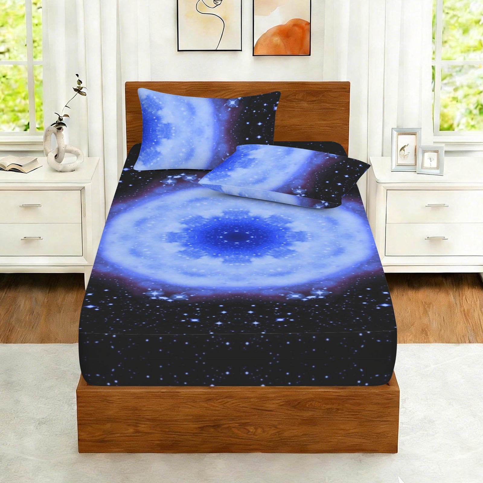 Katerina's Halo Desires Twin Bedding Set (Fitted Sheet + Pillowcases) | Ships from USA