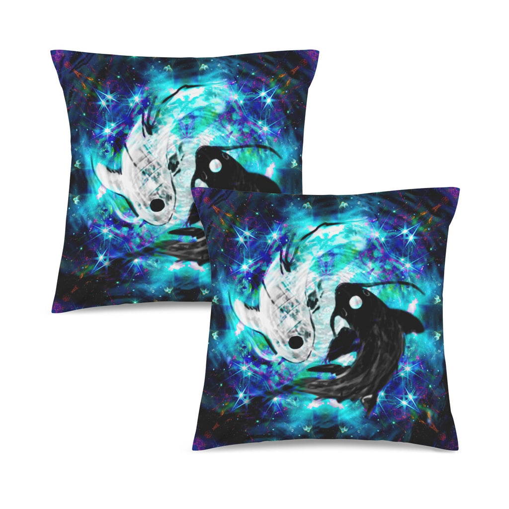 Katerina's Now & Forever Koi Desires Custom Pillow Cases 18" x 18" (2-Pack) | Ships from USA