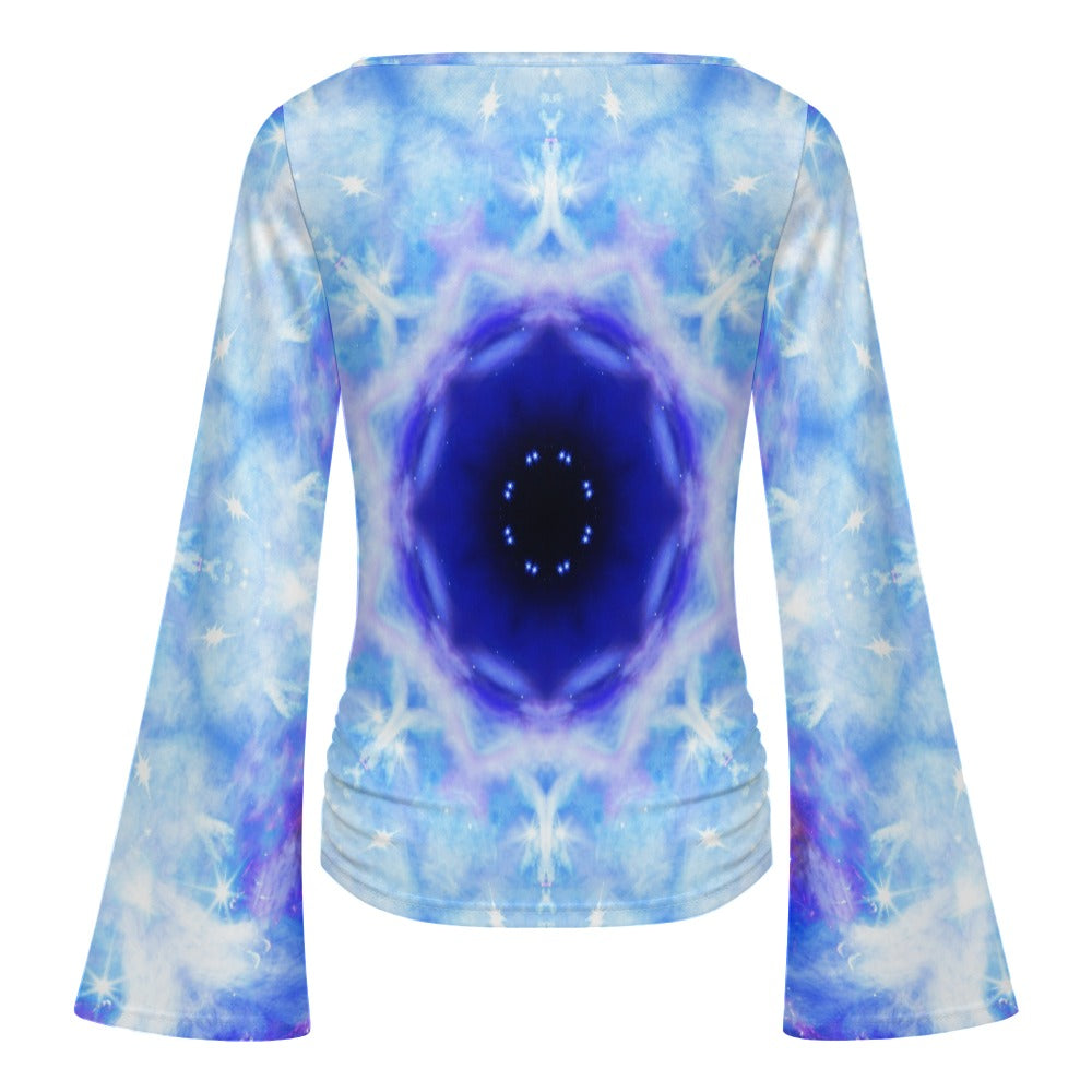 Amen Jin's Kingdom of the Moon Desires Women's Boat Neck Bell Sleeve T-shirt