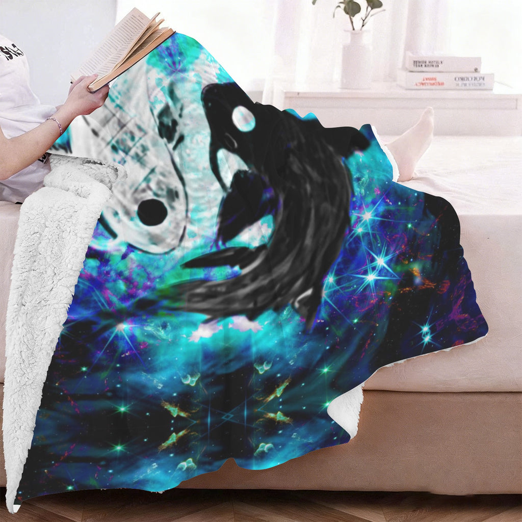 Katerina's Now & Forever Koi Desires Sherpa Fleece Blanket 60" x 80" | Ships from USA