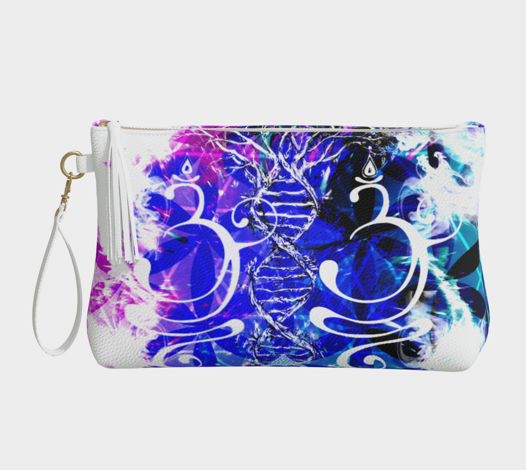 Creation's Desires Buddha Meditations Vegan Leather Makeup Bag