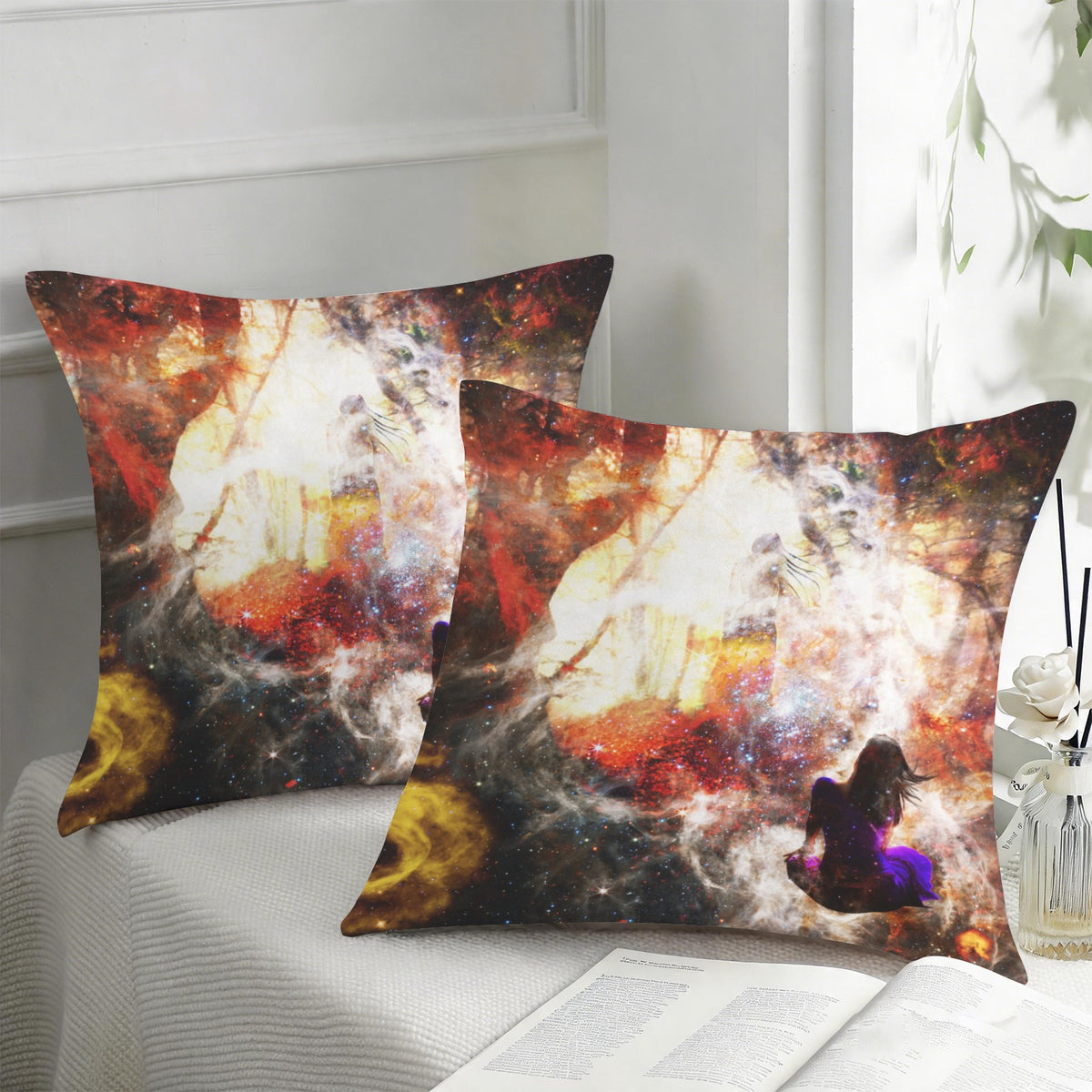 Hallow's Hocus Pocus Dreams Custom Pillow Cases 18" x 18" (2-Pack) | Ships from USA