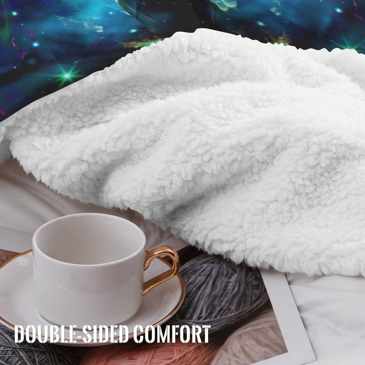 Katerina's Now & Forever Koi Desires Sherpa Fleece Blanket 30" x 40" | Ships from USA