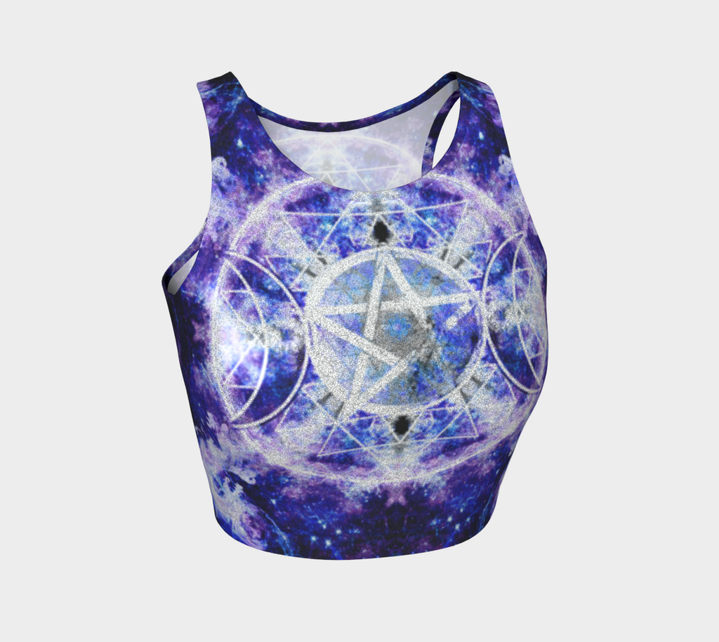 Katerina's Dracularian Dragoness Triple Goddess Meditiations Athletic Crop Top