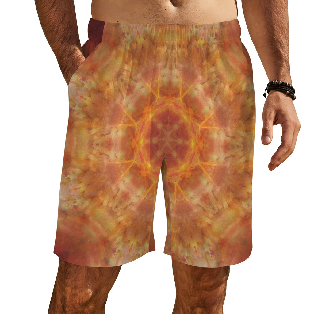 Katerina's Supernova Desires Men's All Over Print Beach Shorts (Sets 26) | Ships from USA