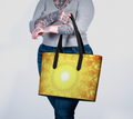 Katerina Autistic Golden Desires Vegan Leather Tote Bag