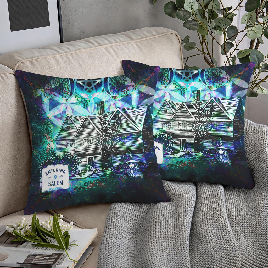 Katerina's Now & Forever Salem Witch Meditations Custom Pillow Cases 18" x 18" (2-Pack) | Ships from USA