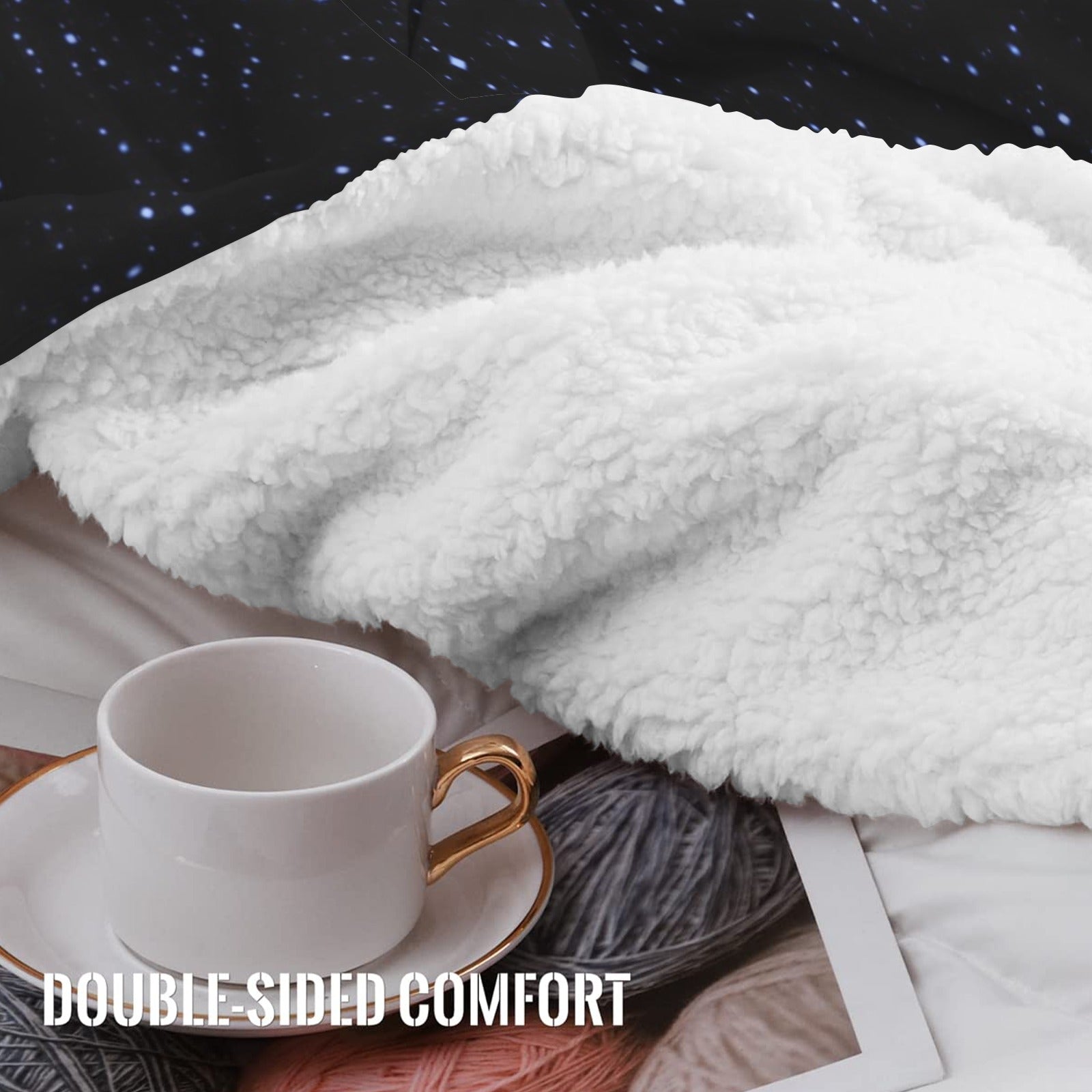 Katerina's Halo Desires Sherpa Fleece Blanket 30" x 40" | Ships from USA
