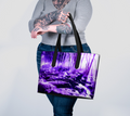 Clearing in the Forest Dreams Vegan Leather Tote Bag