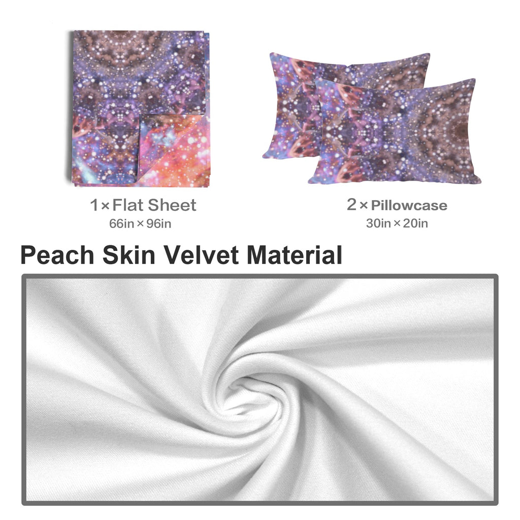 Katerina's Fiesta Desires 3-Piece Bedding Set (Bed Sheet + Pillowcases)  | Ships from USA