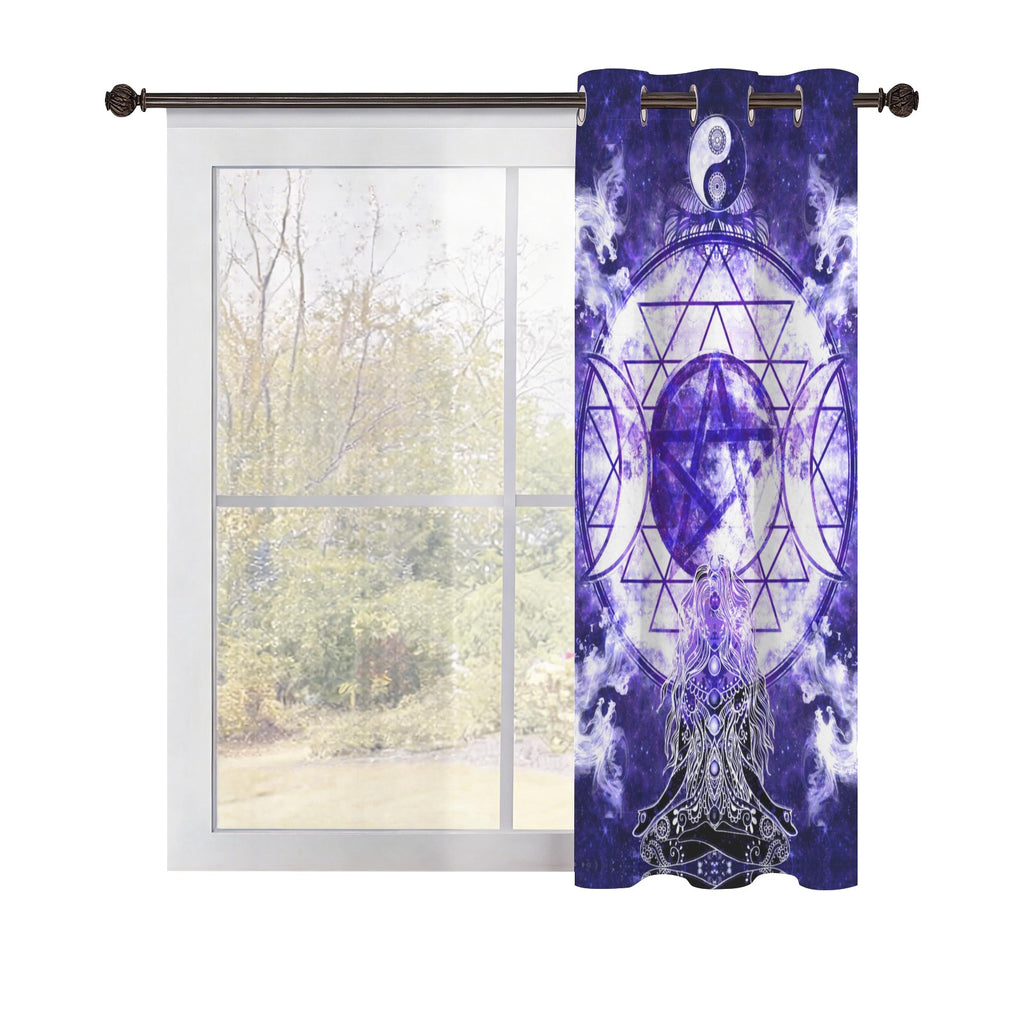 Katerina's Dragon's Eye Magickal Awakening Meditations Grommet Curtain 42" x 63" ( 1 Piece ) | Ships from USA