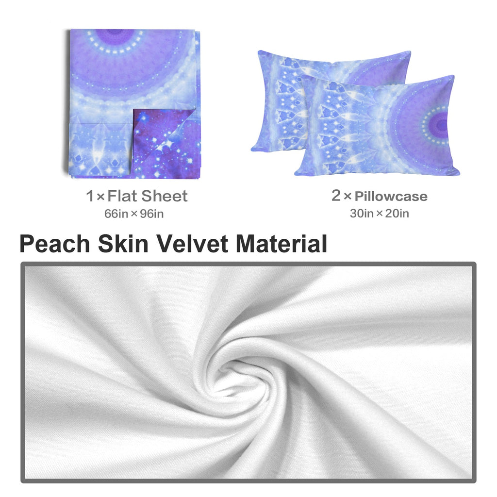 Katerina's Living on a Prayer Desires 3-Piece Bedding Set (Bed Sheet + Pillowcases)  | Ships from USA