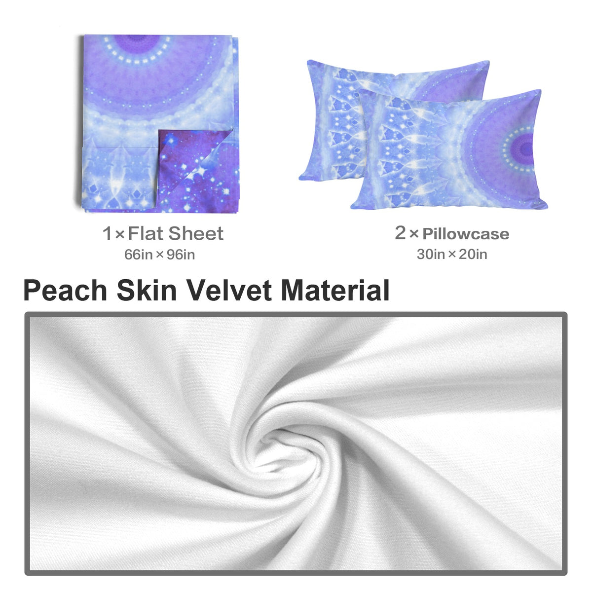 Katerina's Living on a Prayer Desires 3-Piece Bedding Set (Bed Sheet + Pillowcases)  | Ships from USA