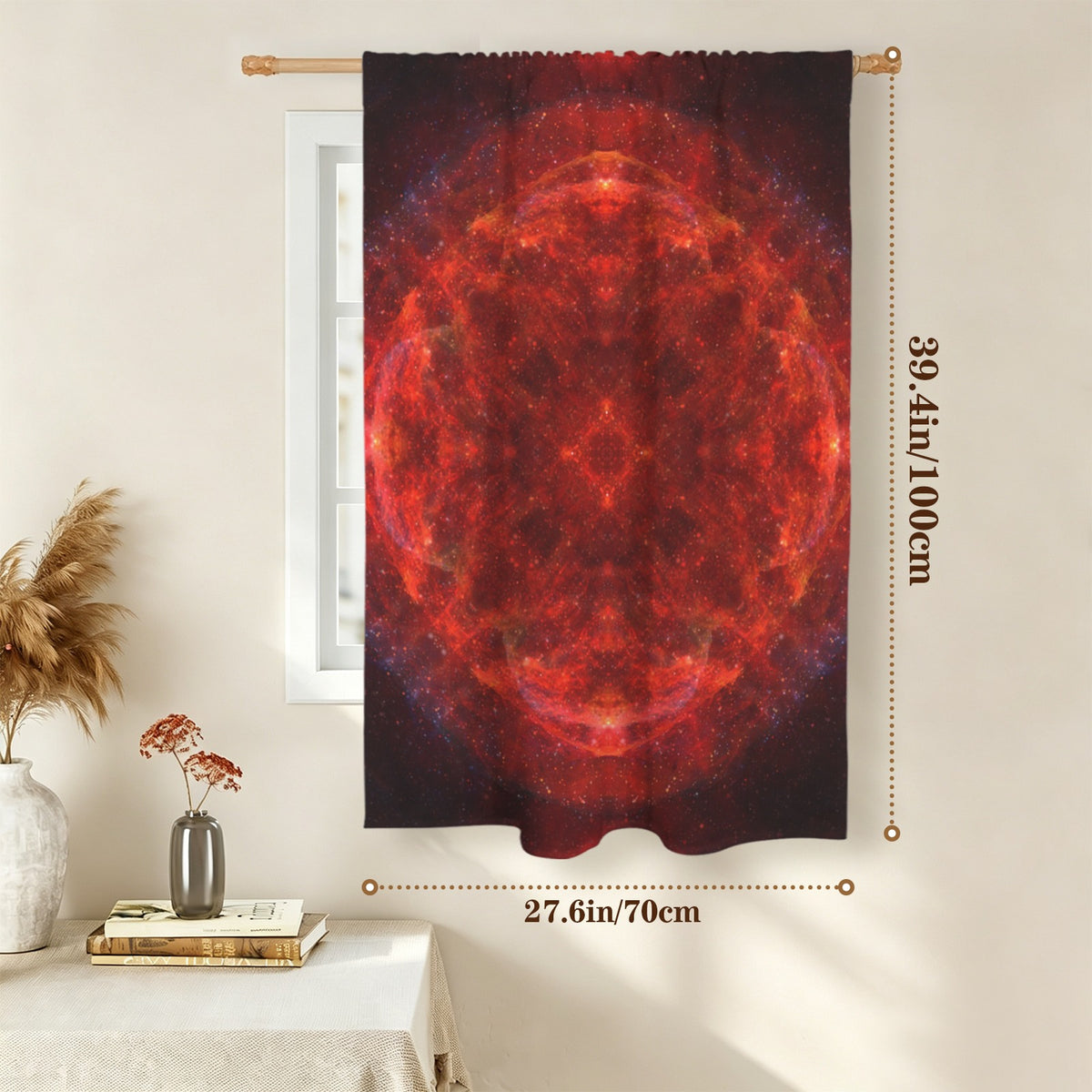 Katerina's Love & Hatred Desires Window Curtain 27.6" x 39.4" ( 1 Piece ) | Ships from USA