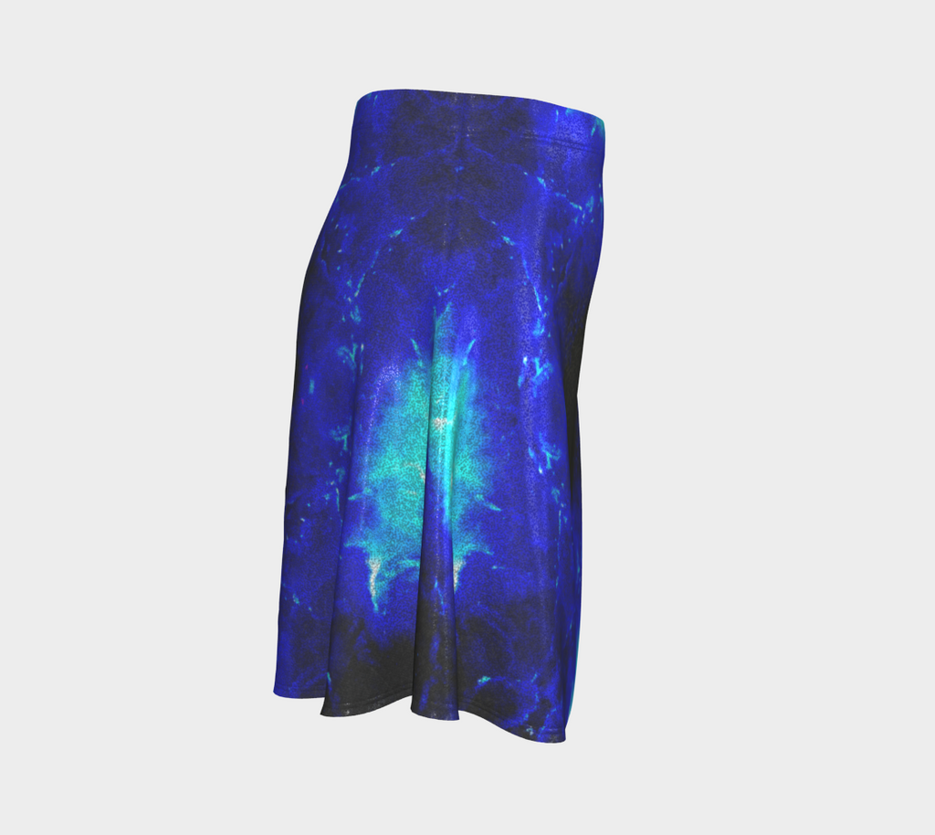Amen Jin's Blue Fire Desires Flare Skirt