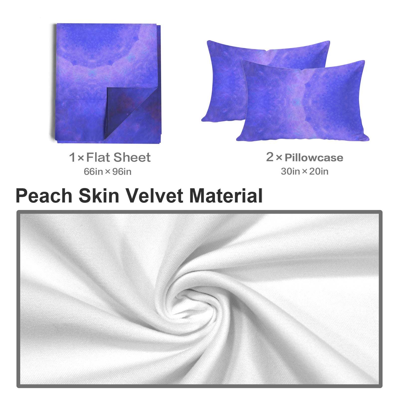 Katerina's Uncertainty in Time & Space Desires 3-Piece Bedding Set (Bed Sheet + Pillowcases)  | Ships from USA
