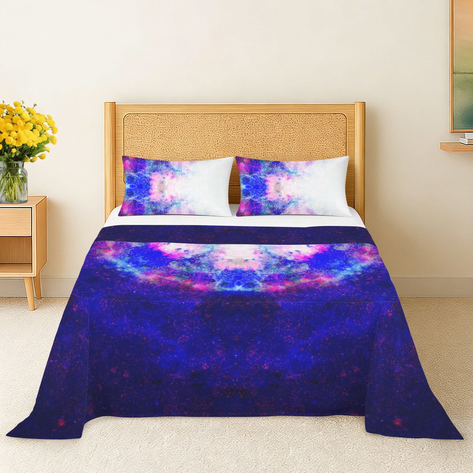 Katerina's Independence Desires 3-Piece Bedding Set (Bed Sheet + Pillowcases)  | Ships from USA