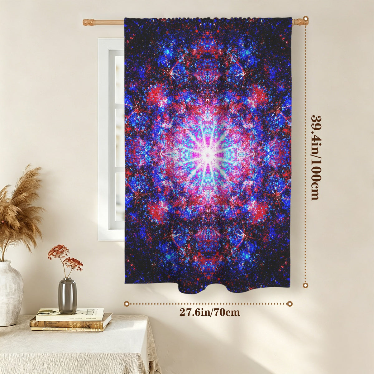 Katerina's Founder's Desires Window Curtain 27.6" x 39.4" ( 1 Piece ) | Ships from USA