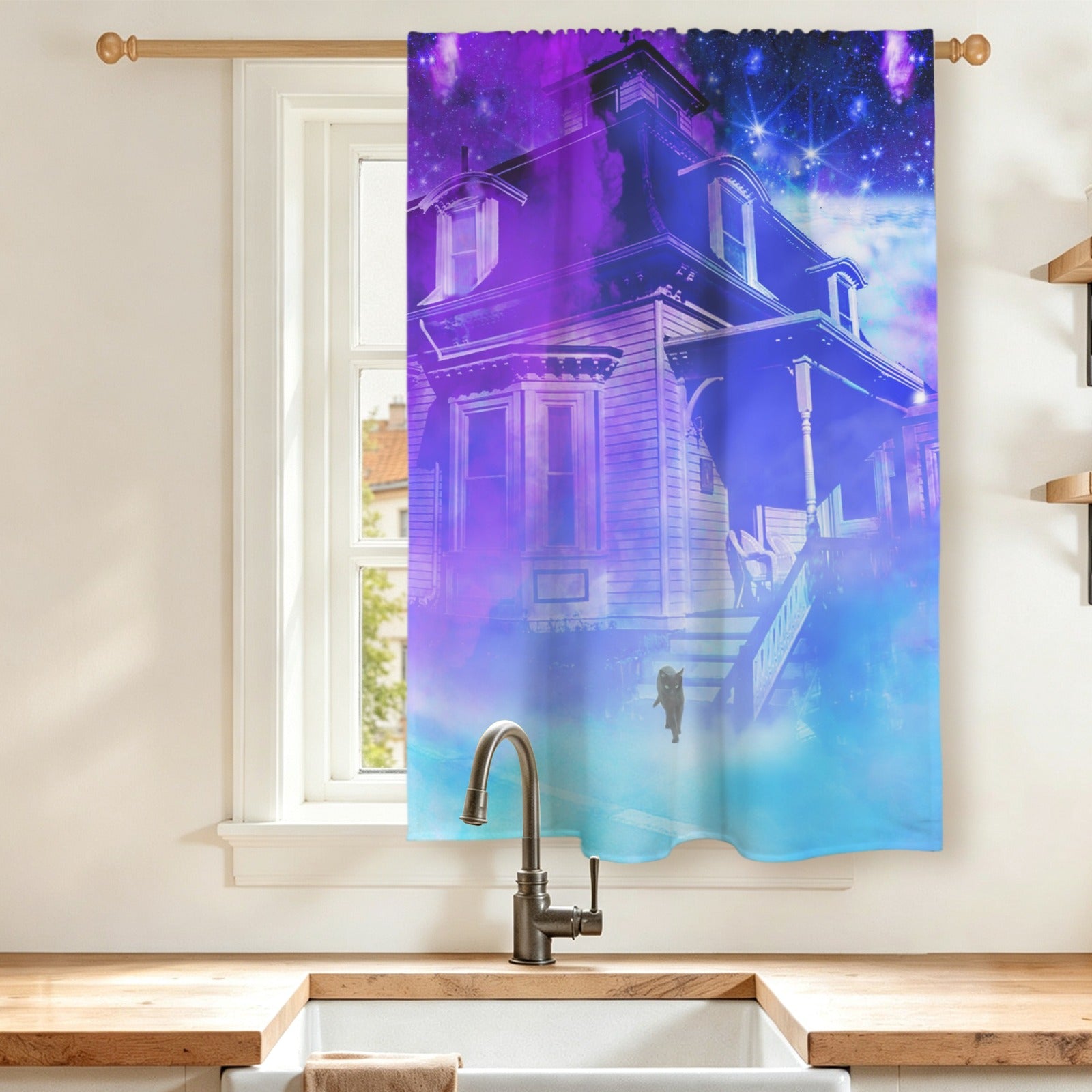 Amen Jin's Katerina's Eros & Psyche Desires Hocus Pocus Dreams Window Curtain 27.6" x 39.4" ( 1 Piece ) | Ships from USA