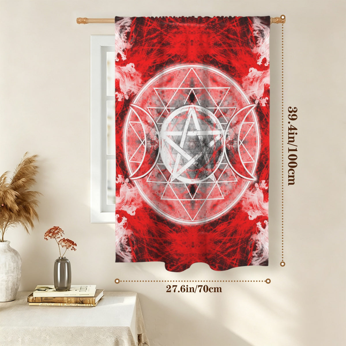 Katerina's Waiting for Hello Triple Goddess Meditations Window Curtain 27.6" x 39.4" ( 1 Piece ) | Ships from USA