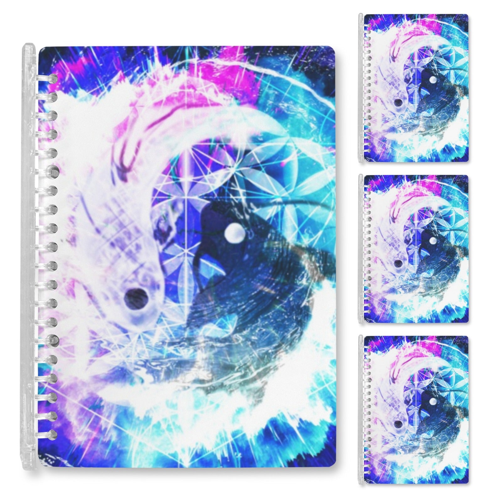 Creation's Koi Meditations Loose-Leaf Notebooks ( Cover Print, 4-Pack ) | Ships from USA