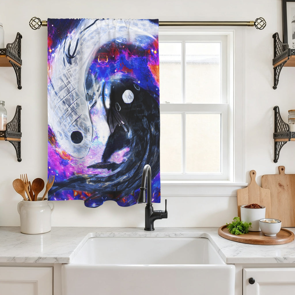 Katerina's Cassandra Koi Desires Window Curtain 27.6" x 39.4" ( 1 Piece ) | Ships from USA