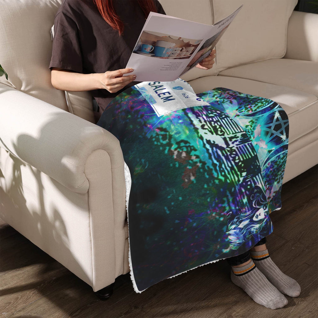 Katerina's Now & Forever Salem Witch Meditations Sherpa Fleece Blanket 30" x 40" | Ships from USA