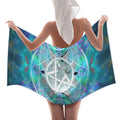 Katerina's Now & Forever Triple Goddess Meditations Waffle Weave Bath Towel 29" x 58" | Ships from USA