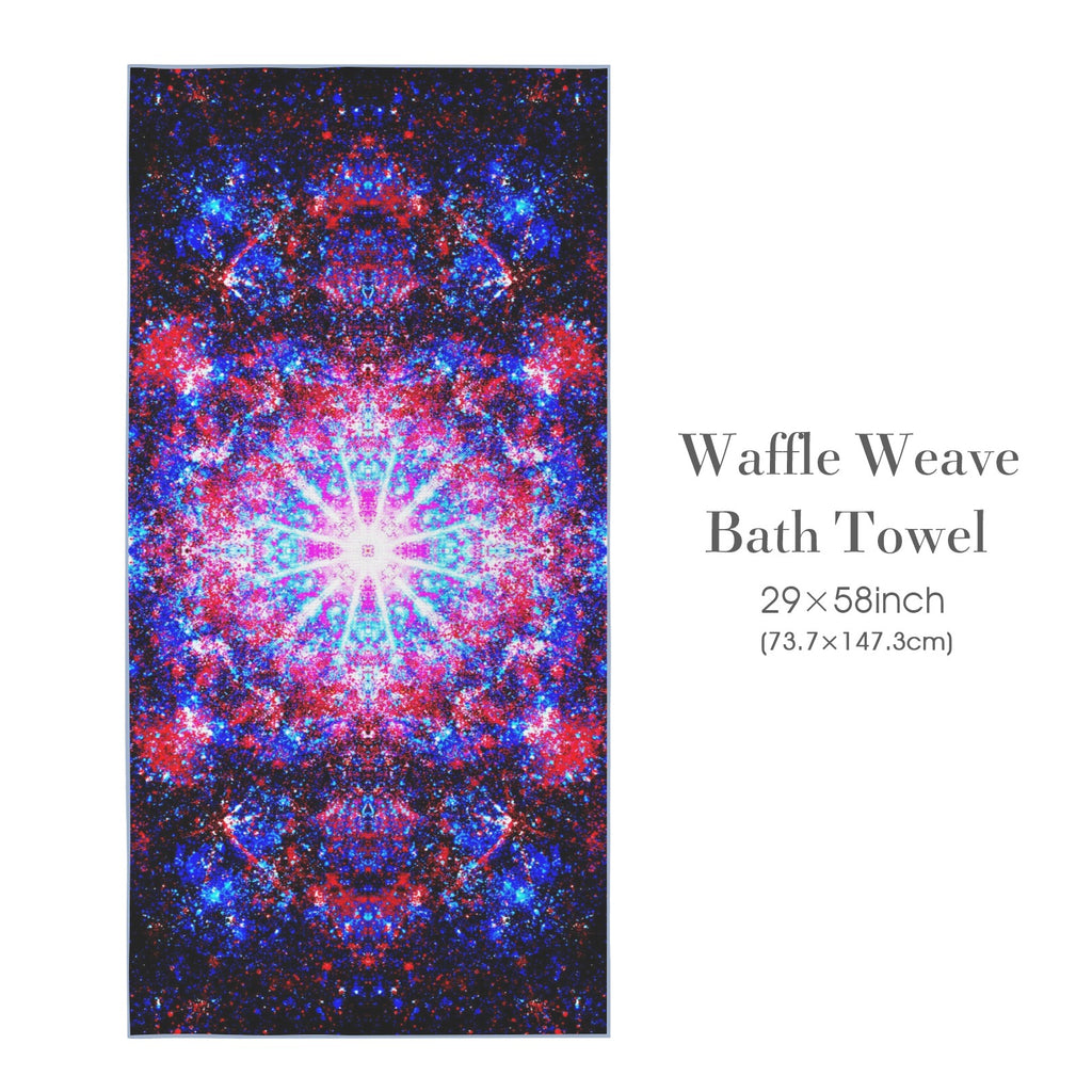 Katerina's Founder's Desires Waffle Weave Bath Towel 29" x 58" | Ships from USA