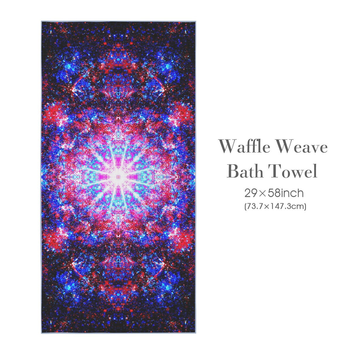 Katerina's Founder's Desires Waffle Weave Bath Towel 29" x 58" | Ships from USA