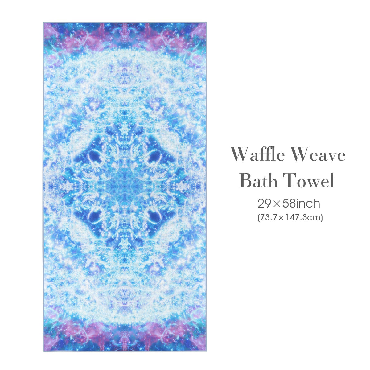 Katerina's Kamar-Taj Desires Waffle Weave Bath Towel 29" x 58" | Ships from USA