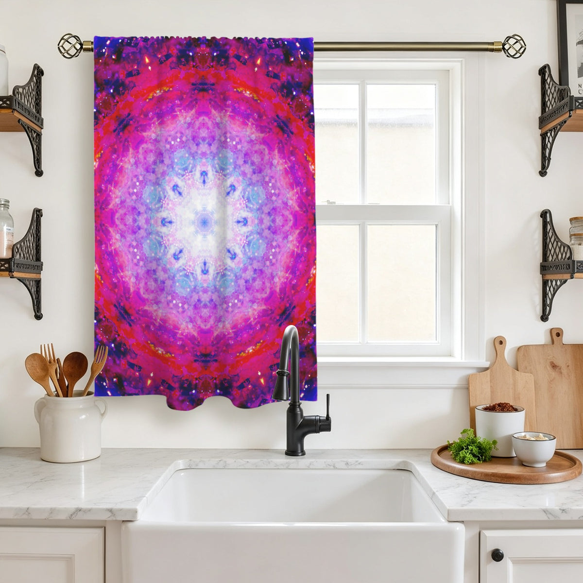 Katerina's Citadel Desires Window Curtain 27.6" x 39.4" ( 1 Piece ) | Ships from USA