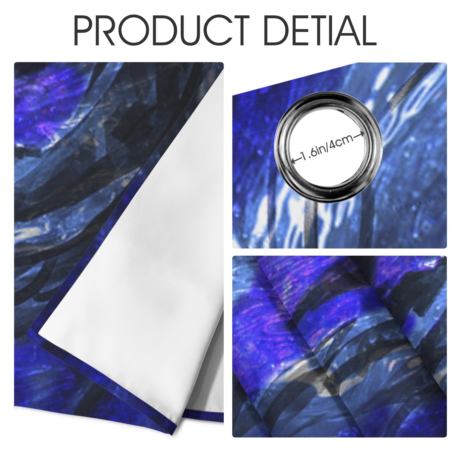 Katerina's Dragon's Eye Koi Desires Grommet Curtain 42" x 63" ( 1 Piece ) | Ships from USA
